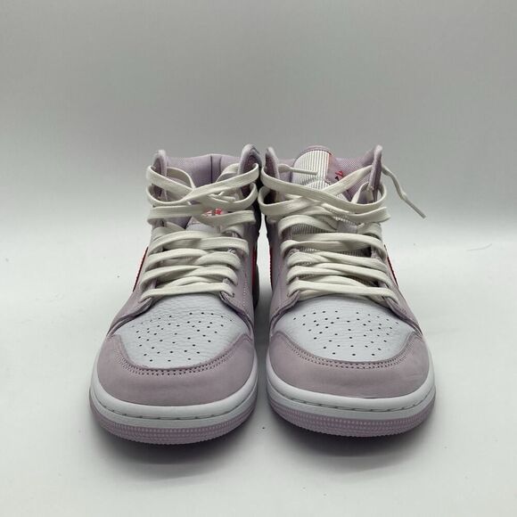 Womens Size 10.5 Nike Air Jordan 1 Mid White Basketball Shoe Sneaker DR0174-500 - Picture 2 of 11